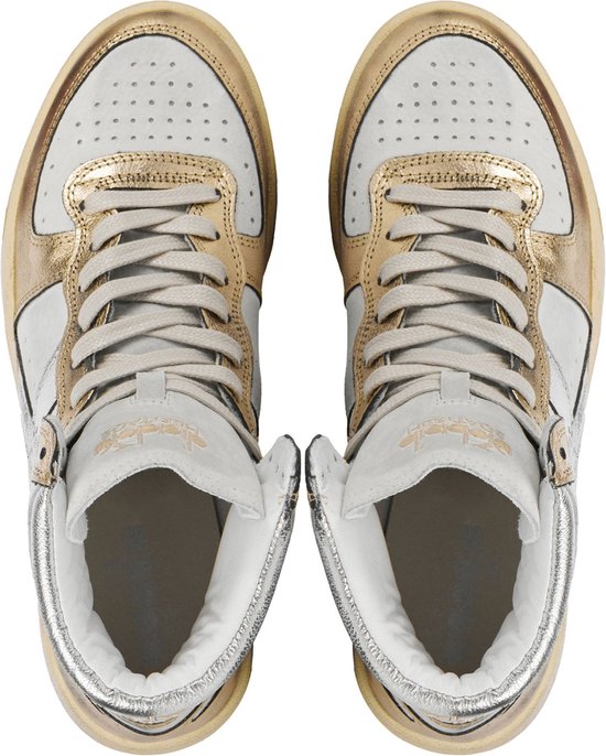 Diadora Sneakers Dames Hoge sneakers Damesschoenen Leer M basket metallic . bol