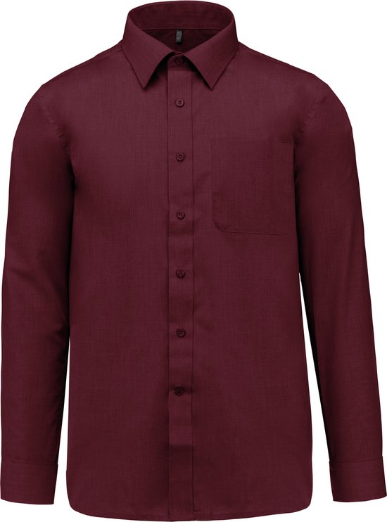 Chemise homme 'Jofrey' manches longues Kariban Vin Rouge taille L