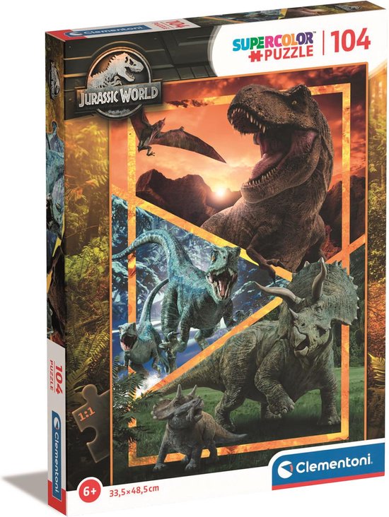 Clementoni - Puzzel - 104 Stukjes - Jurassic World - Kinderpuzzel ...