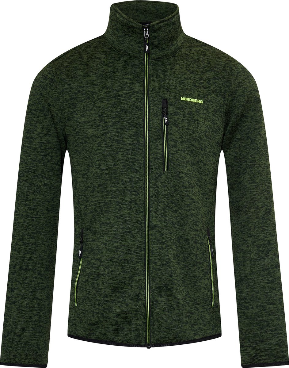 Nordberg Jan Fleece Vest Heren Melange Groen