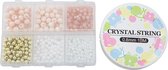 Boîte à perles - Perles de Glas et Acryl (différentes tailles) Mix Color