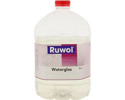 Ruwol Waterglas / Kiesol 5 kg - Glasvernis - Natriumsilicaat - Tegen optrekkend vocht - Vocht bestrijden vloeren of funderingen