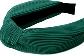 Geplisseerde Diadeem - Groen | Haarband | Polyester