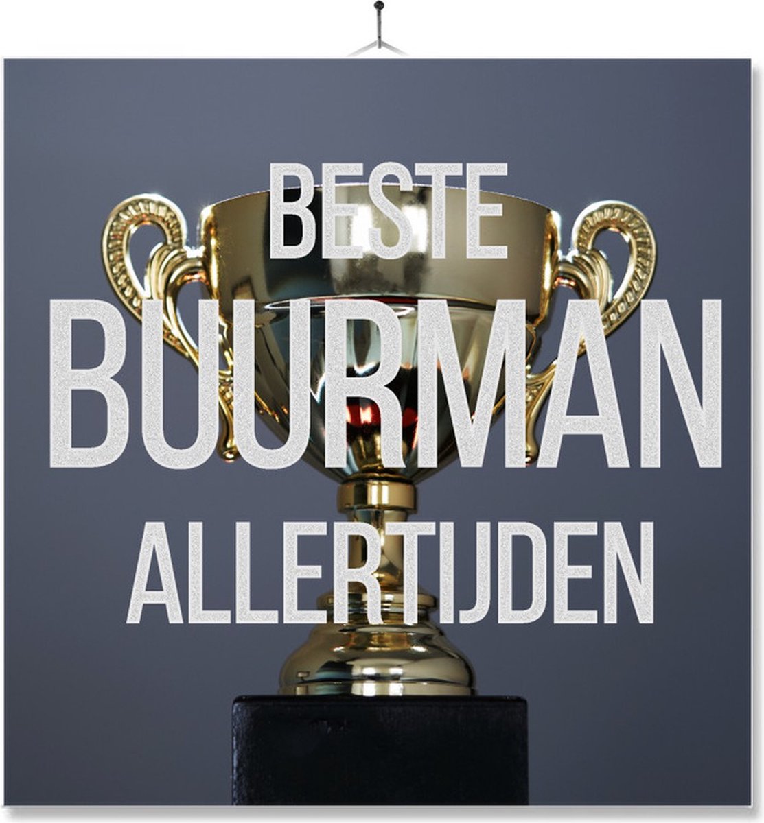 Tegel Met Opdruk | Verjaardag kado | Toilet WC | Beste buurman allertijden