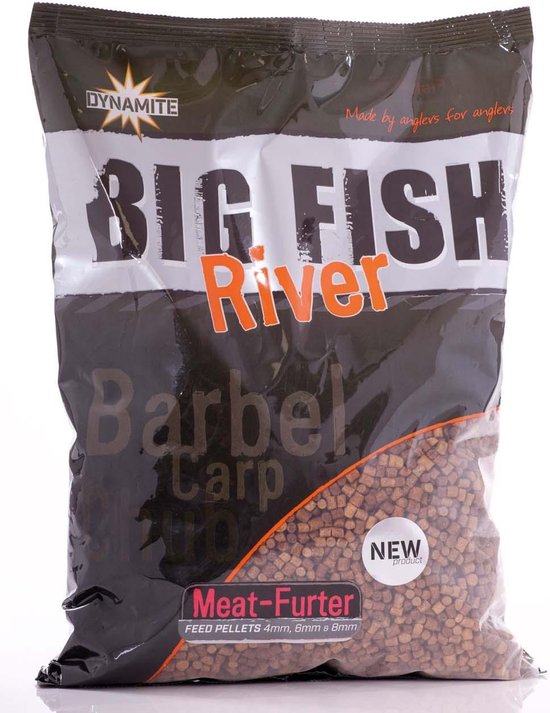 Dynamite Baits Big Fish River Pellets | Meat-furter | 1.8kg — afbeelding 5