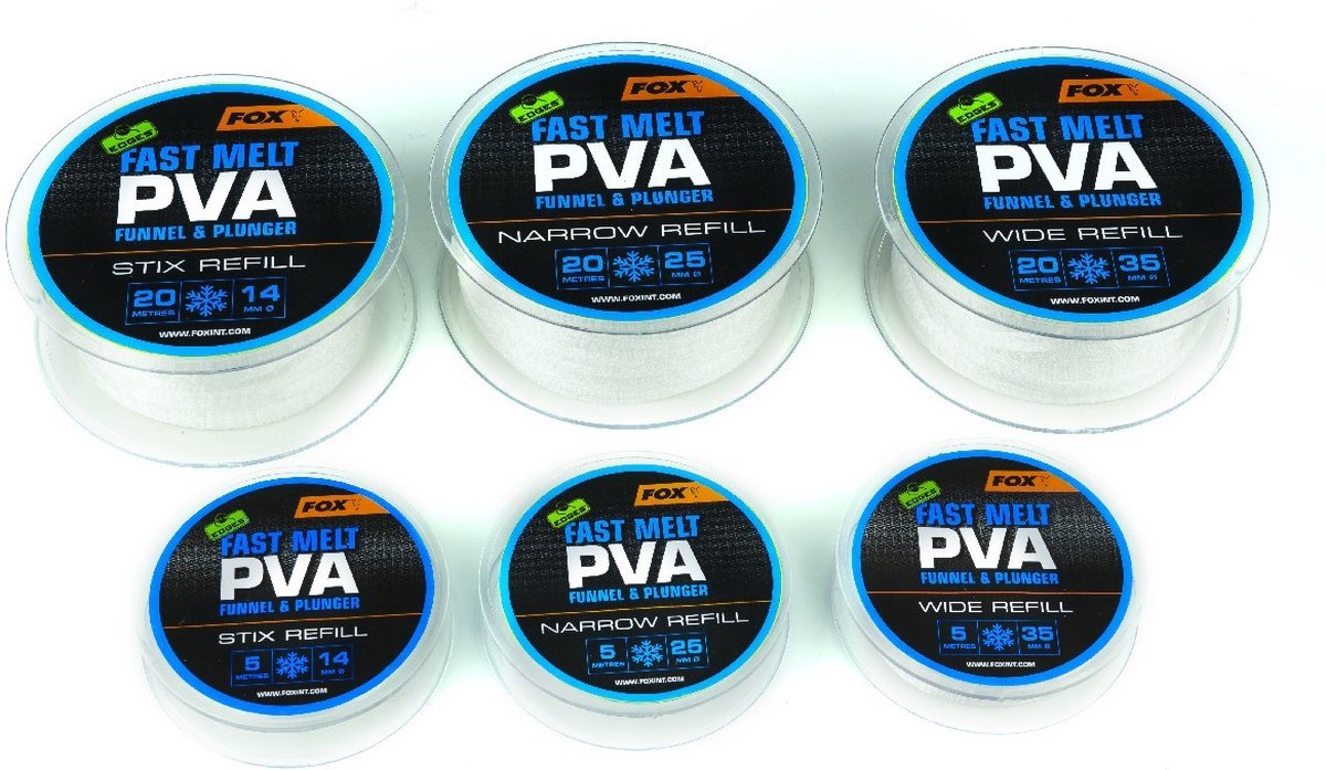 PVA Mesh System Fast Melt - 20M Refills Edges Fox