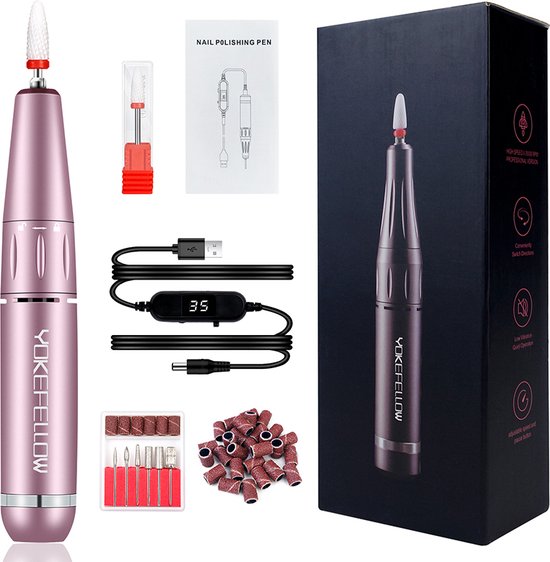 Foto: Manicure frees persoonlijke verzorging nagelfrees manicure 35000 rpm motor roze