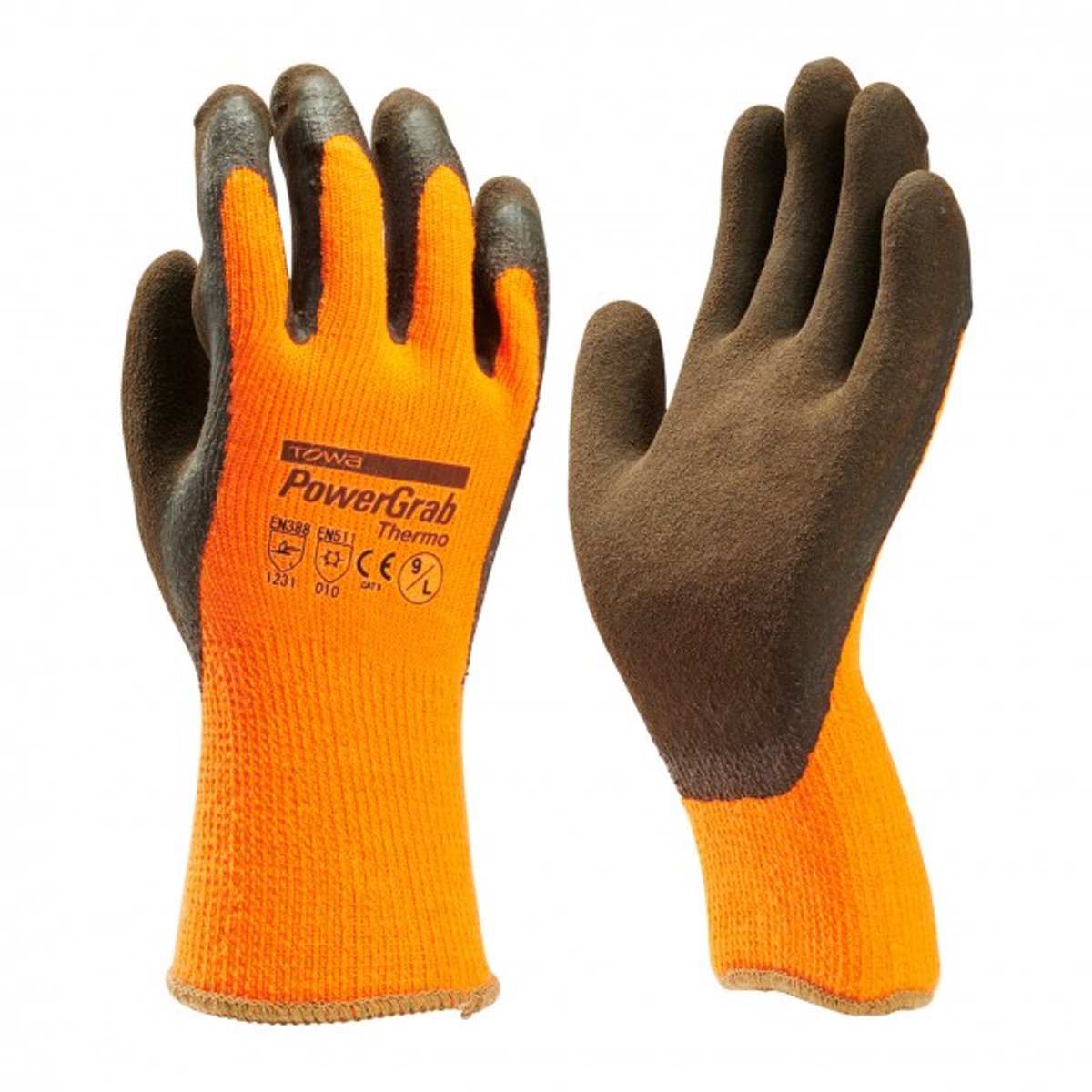 Towa powergrab thermo winter werkhandschoenen microfinish latex coating - maat M/8 -