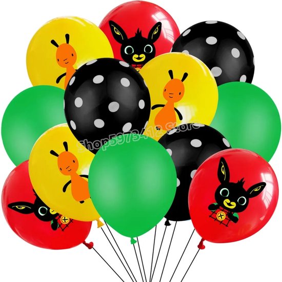 Bing Ballon Set 10 Stuks - Bing Ballonnen - Verjaardag Bing Thema - Kinderfeestje Bing Thema - Bing Ballonnen Set 10 stuks - Bing Ballonnen - Thema Feestje Bing