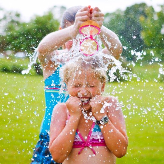 Foto: Herbruikbare waterballonnen zelfsluitend 6x waterspeelgoed voor jongens en meisjes en kinderen voor buiten voor in het zwembad duikspeelgoed tiktok herbruikbare waterballon 6 stuks