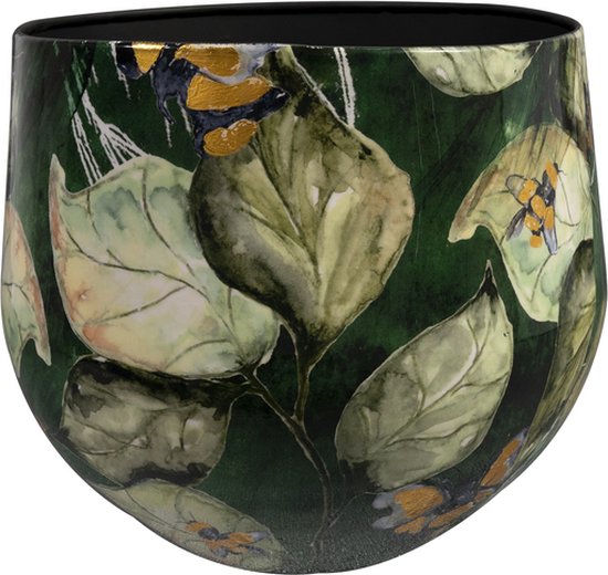 Ter Steege Pot de Fleurs Métal Multicolore D 33 cm H 28 cm