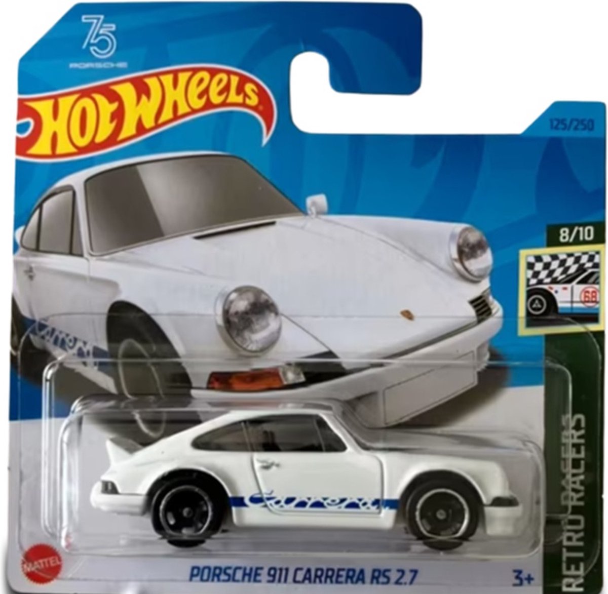 Hot Wheels Porsche 911 GT3 - Véhicule 7 cm - Échelle 1:64