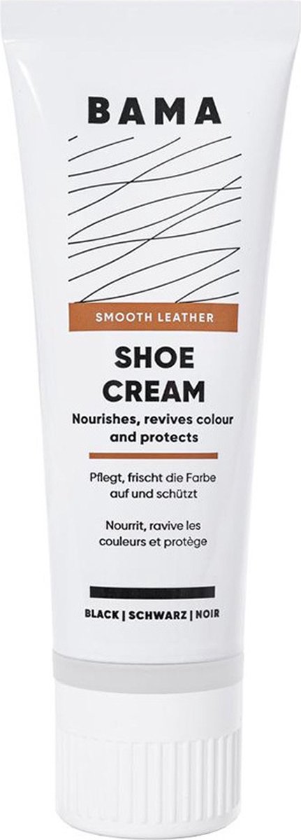 Bama Shoe Cream tube - 75ml - zwart schoencreme