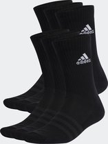adidas Sportswear Cushioned Sportswear Crew Socks 6 Pairs - Unisex - Zwart- 19-21