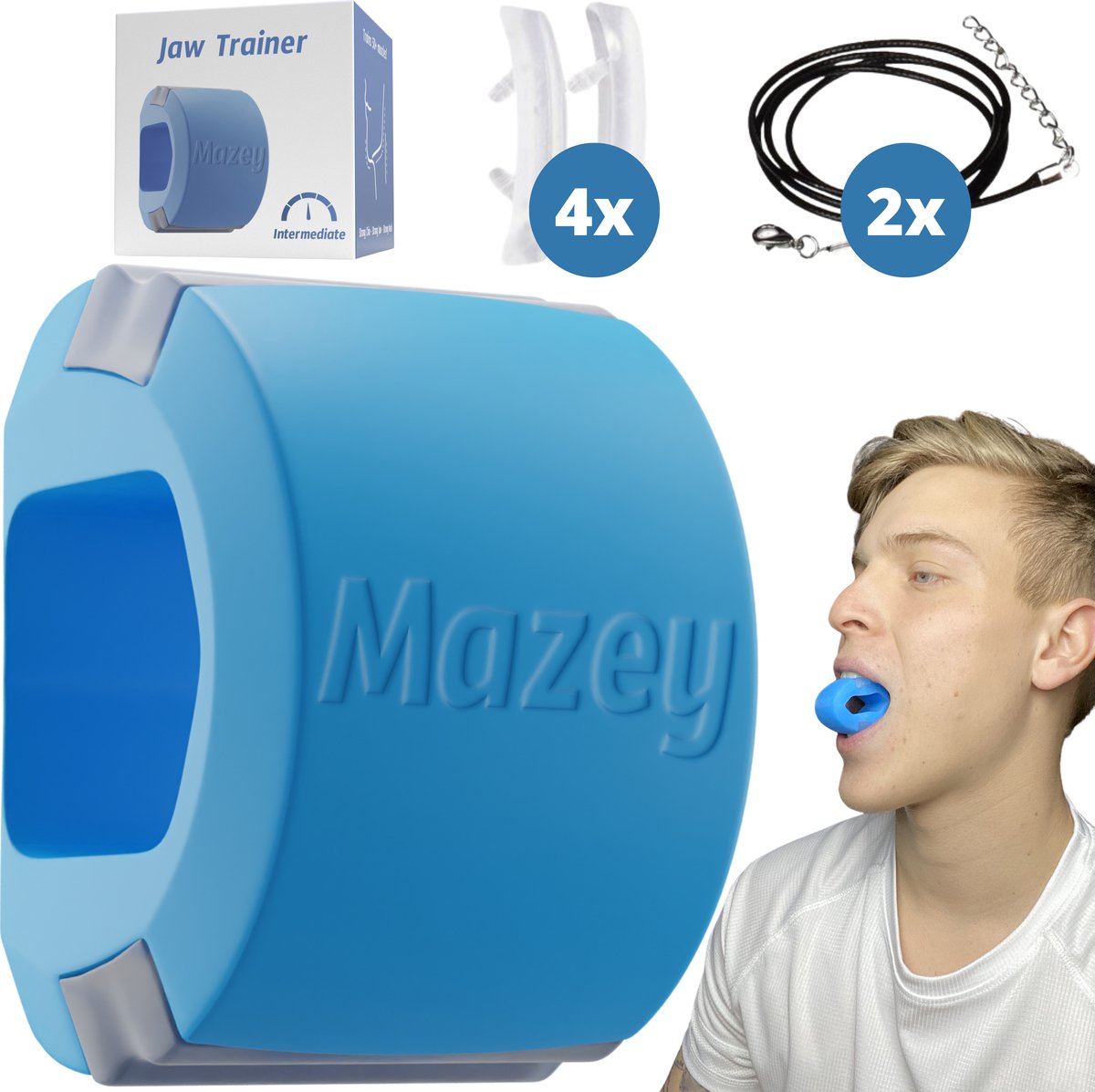 Mazey Jawline Trainer - Jawline Trainer 80% Stronger - Jaw Trainer for  Strong Jawline