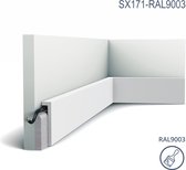 Plinthe Orac Decor SX171-RAL9003 AXXENT SQUARE Moulure décorative Moulures Couvre-joint prélaqué design moderne blanc signal 2 m
