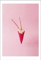 Barbiecone (29,7x42cm) - Wallified - Abstract - Poster - Print - Wall-Art - Woondecoratie - Kunst - Posters