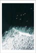 Surfs Up (21x29,7cm) - Wallified - Tropisch - Poster - Print - Wall-Art - Woondecoratie - Kunst - Posters