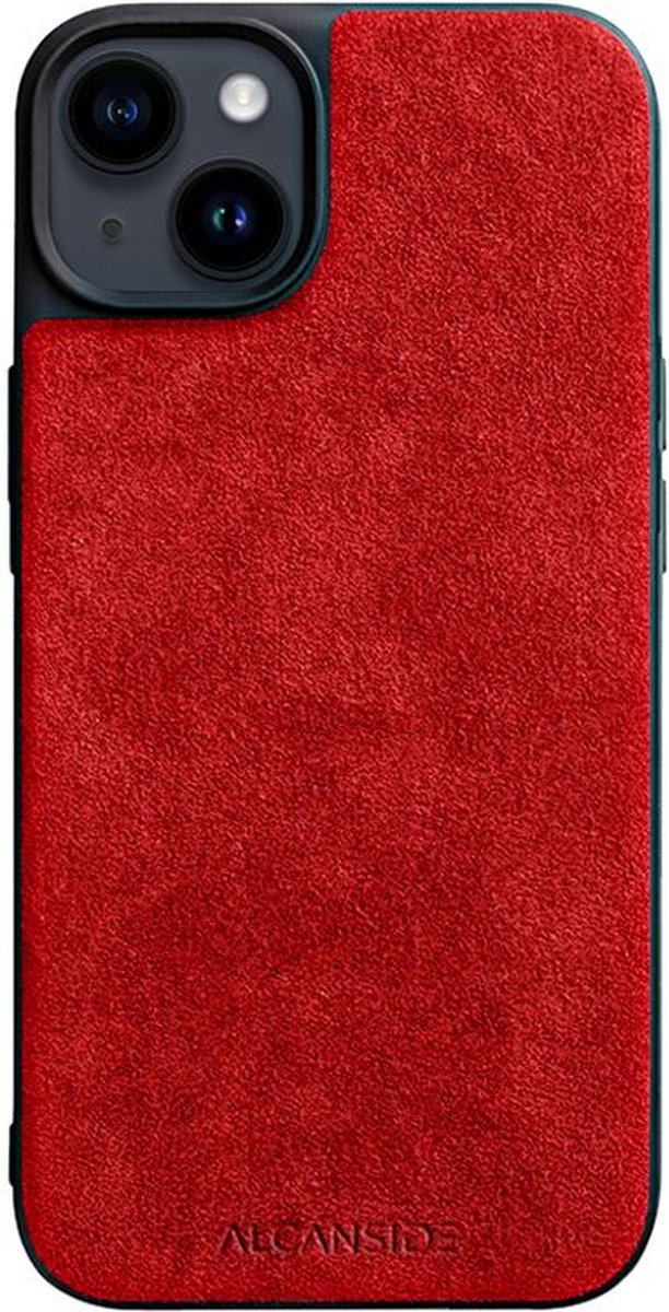 iPhone Alcantara Back Cover - Red iPhone 14 Plus
