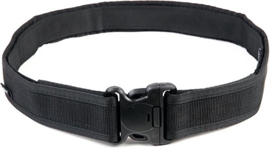 ceinture de sécurité / police, noire, double ceinture