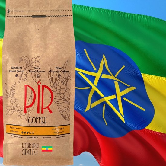 PÎR's ETHIOPIË SIDAMO koffiebonen / 1000gr / 100% Arabica