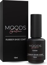 Moods Gellac - Rubber Base Coat - Vernis à ongles - Gellak Starter Pack - Ongles - Gellak Set - 15 ML