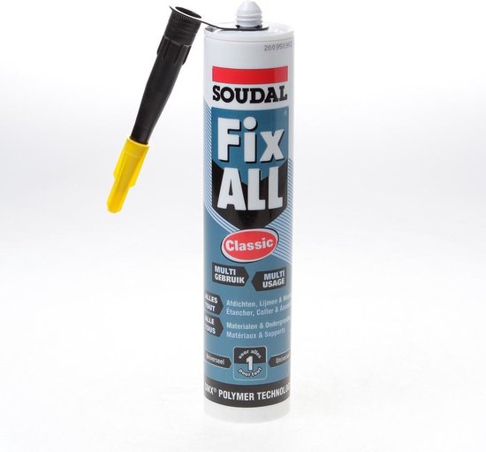 Soudal Fix-all Flexi 290 ml Zwart - Fix-all Flexi - Soudal