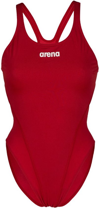 Arena W Team Swimsuit Swim Tech Solid Red-White
