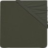 Jollein - Baby Hoeslaken Jersey (Leaf Green) - Katoen - Hoeslaken Wieg - 40/50x80/90cm