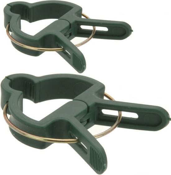 Foto: Pro garden plantenklemmen plantenclips kunststof 20x groen 2 formaten