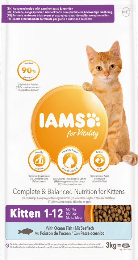 IAMS Cat Kitten Ocean Fish - 3 kg