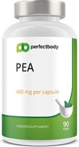 Palmitoylethanolamide (PEA) Capsules - 90 Vcaps - PerfectBody.nl