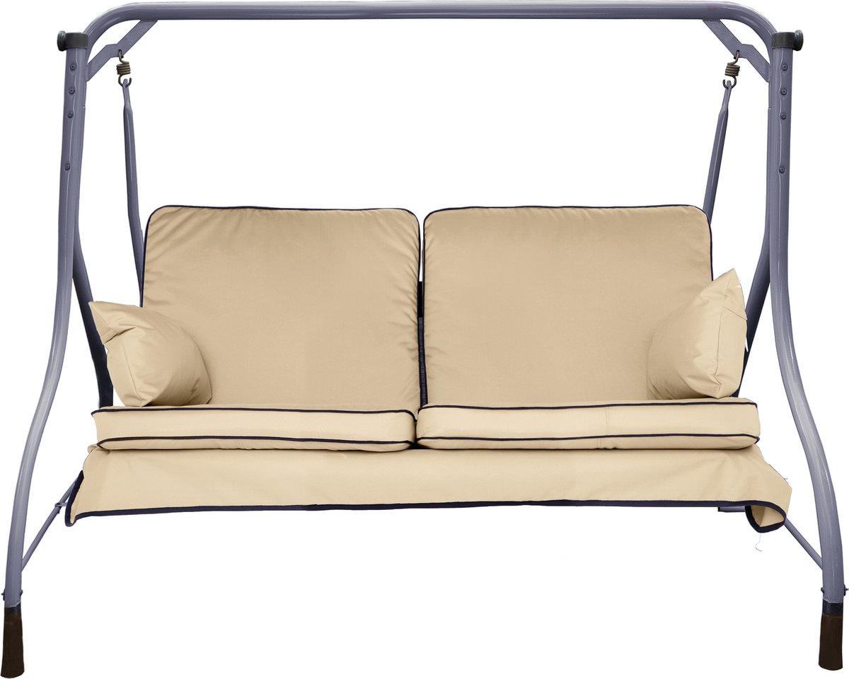 Generic Bankkussen voor tuinbank, gestoffeerd kussen voor schommelbank, tuinschommel, kussen, bankkussen, outdoor, 160 x 60 x 50 cm, beige Generic Bankkussen voor tuinbank, gestoffeerd kussen voor schommelbank, tuinschommel, kussen, bankkussen, outdoor, 160 x 60 x 50 cm, beige