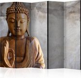 Vouwscherm - Boeddha 225x172cm , gemonteerd geleverd (kamerscherm) dubbelzijdig geprint