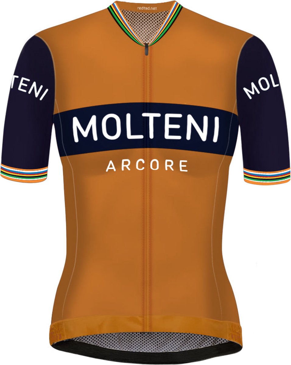 Retro Dames Wielershirt Molteni Oranje - REDTED - L