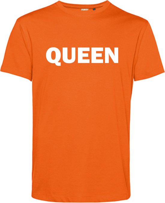 T-shirt kind Queen | Koningsdag kleding | oranje shirt | Oranje | maat 104