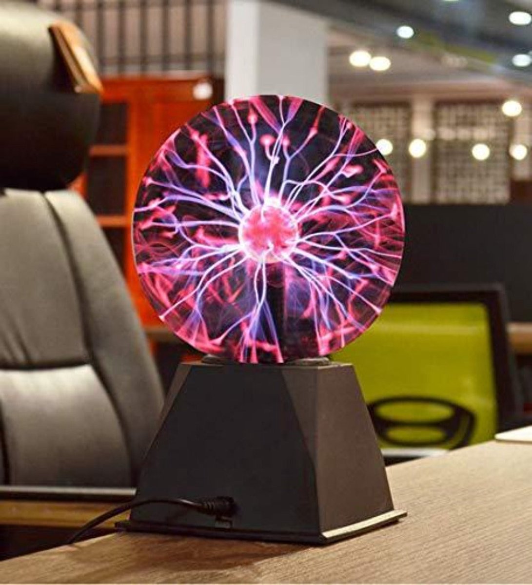 Lampe Plasmabol magique - Ampoule Tesla - Lampe Ball plasma sur socle -  Lampe Tesla