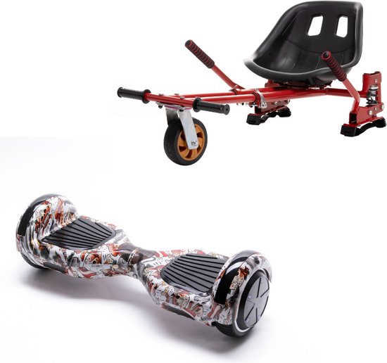 6.5 Hoverboard Med Schokdemper Hoverkart Rood Oxboard