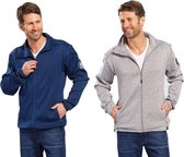 Cardigan heren Spring grijs gemeleerd maat XXXL