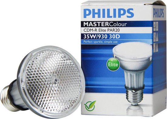 Philips MASTERColour E27 CDM-R Elite PAR20 35W 30D - 930 Warm Wit | Beste Kleurweergave