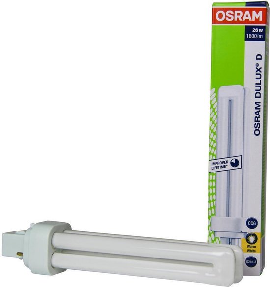 Osram Dulux D ampoule fluorescente 26 W G24d-3 Blanc chaud