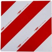 Waarschuwingsbord dubbelzijdig, rechts