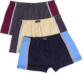 Retroshorts herenondergoed verschillende kleuren 3-pack maat 9