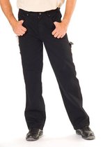 Stretch worker jeans, kleur zwart, maat 60