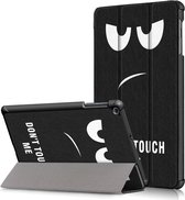 Tri-fold Hoes Don't Touch My Pad Geschikt voor Samsung Galaxy Tab A 10.1 -2019