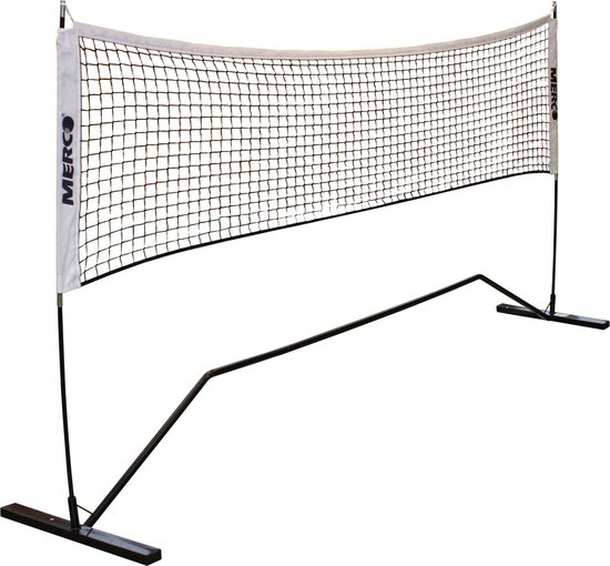 BazookaGoal Voetbal Tennis Net 294 x 99 cm Complete Set - Aanpasbaar en