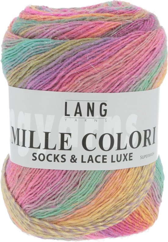Lang Yarns Mille Colori Socks & Lace Luxe - 53 candy - Wol Garen