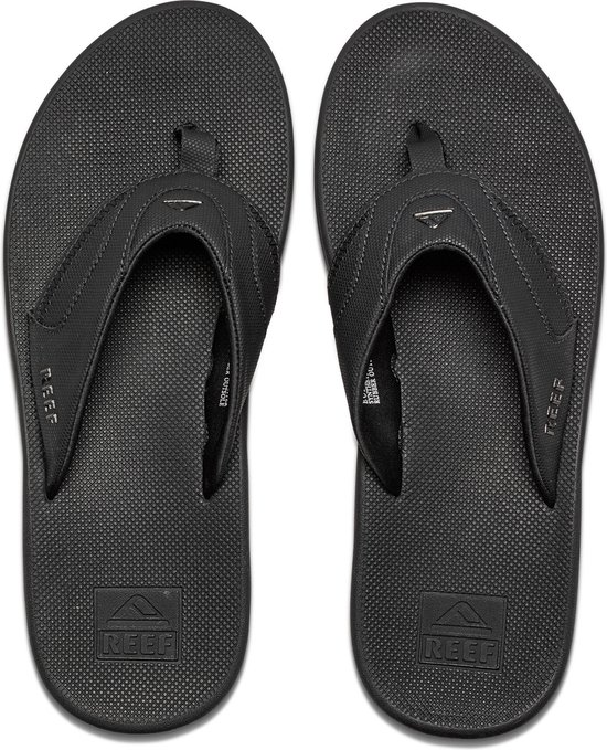 Reef Fanningall Black Heren Slippers - Zwart - Maat 40