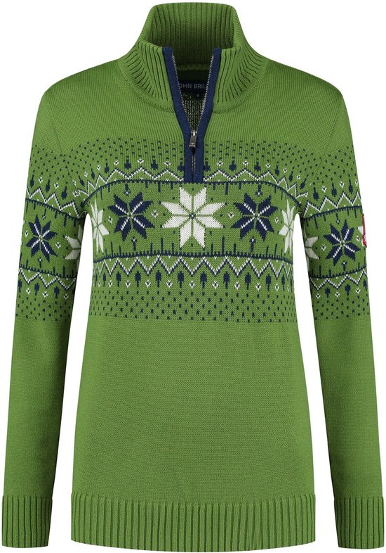 John Brillant Noorse dames trui Fargerik fijn gebreid Merino