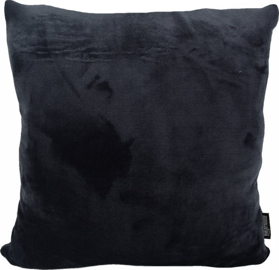 Sierkussen Flanel Zwart | 50 x 50 cm | Velvet/Polyester